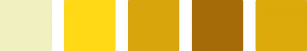 Yellow color palette